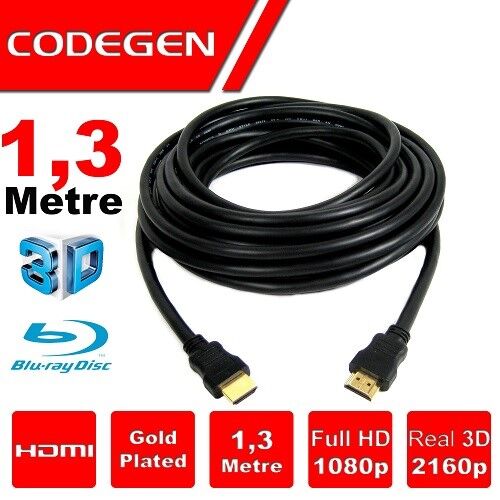 CODEGEN 1.3metre CPS13 HDMI Kablo 3D Gold 1.4v 2K