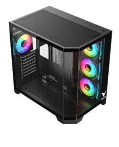 VENTO VG4204FA Panoramik Gaming EATX PC Kasası Siyah