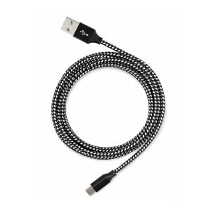 Vcom CU250 Type-C to USB 3m 15W (5V-3A) Örgülü Şarj Kablosu