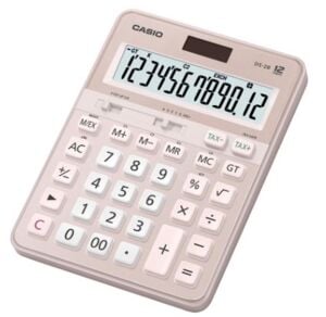 Casio DS-2B-PK Pembe Profesyonel 12 Hane Masa Üstü Hesap Makinesi