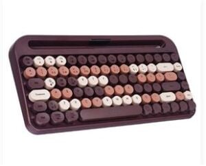 Everest KB-99 MOCHA 2.4G+BT1+BT2 Çoklu Cihaz Bağlantılı Q Kablosuz klavye