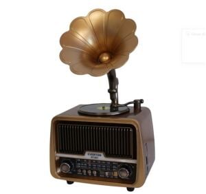 Everton Rt-601 Gramafonlu Bluetooth Fm-Usb-Tf-Aux  Şarjlı Nostaljik Radyo
