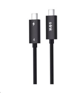 S-link SL-TC402 Thunderbolt 4.0 2m 8k 60Hz PD100W TypeC to TypeC 40Gbps Hızlı Data Kablosu