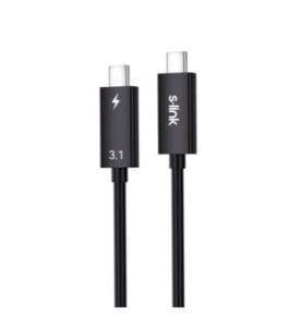 S-link SL-TC302 Thunderbolt 3.0 2m 4k 60Hz PD100W TypeC to TypeC 40Gbps Hızlı Data Kablosu