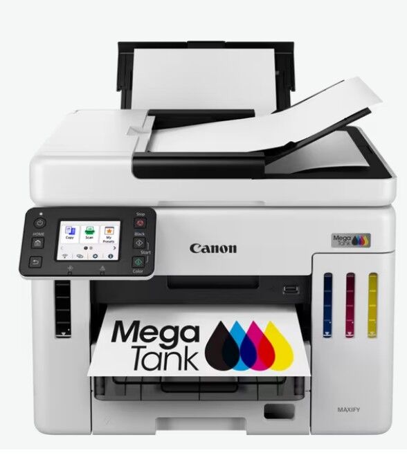 CANON A4 Renkli MAXIFY GX7140 Çok Fonksiyonlu Tanklı Yazıcı Tarayıcı Fotokopi USB 2.0,Ethernet,Kablosuz