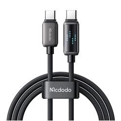 MCDODO CA-4250 100W TYPE-C TO TYPE-C ŞARJ HIZ GÖSTERGELİ ŞARJ VE DATA KABLOSU- 1.2 M SİYAH