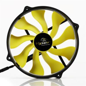 AKASA AK-FN073 Viper R 12cm Yuva için 14cm S-Flow Yüksek Performanslı Sessiz Fan