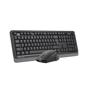 A4 TECH FG1035 Kablosuz Q Trk Optic Mouse Siyah/Gri Multimedya Klavye - Mouse Set