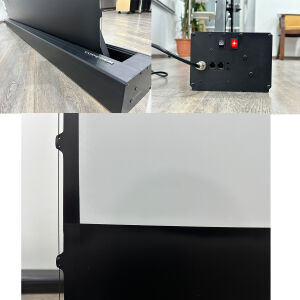 CODEGEN 212x123 cm Taşınabilir Portatif Elektrikli Pull Up Floor Screen Projeksiyon Perdesi PEX-200