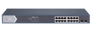 HIKVISION 16port PoE 150w 2-SFP Gigabit Yönetilemez Switch DS-3E0518P-E/M