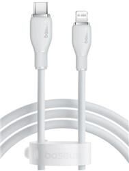 Baseus P10355701221-00 Pudding Hızlı Şarj Özellikli Type-C to Lightning 20W Kablo 1.2 M Beyaz