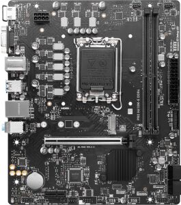 MSI PRO H610M-E DDR4 M2 PCIe NVME HDMI PCIe 16X v4.0 1700p mATX