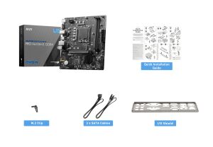 MSI PRO H610M-E DDR4 M2 PCIe NVME HDMI PCIe 16X v4.0 1700p mATX