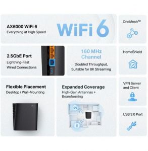 ARCHER-AX80 AX6000 1148 Mbps 2.4 GHz Wi-Fi 6 Router