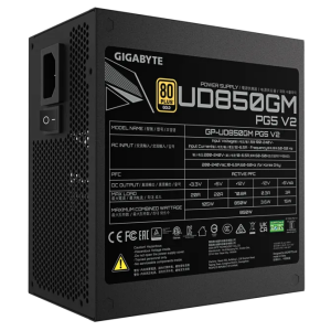 GIGABYTE 850W 80+ GOLD GP-UD850GM PG5 V2 Tam Modüler Power Supply