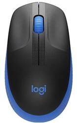 Logitech 910-005909 M191 Mavi Büyük Boy Kablosuz Mouse Optik 1000 Dpı Buton