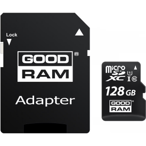 GOODRAM 128GB M1AA-1280R12 microSDXC Class 10 UHS-I U1 100MB/s Hafıza Kartı + SD Adaptör