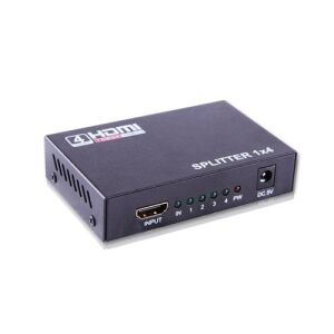 QPORT 4port Q-SPL4 1port HDMI (giriş) 4port HDMI (çıkış) 1920x1080 HDMI Splitter