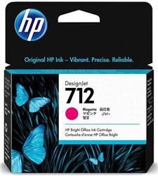 HP 712 Magenta Kırmızı 29ML Plotter Kartuşu 3ED68A