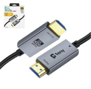Feny FN-OPHD8K100 Fiber Optic V2.1 HDMI to HDMI Ultra HD 8k@60hz 4k@144hz 48Gbps HDR10+ 100m Kablo
