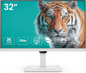 BENQ 31.5 IPS GW3290QT 5MS 75HZ HDMI-DP TYPEC Ergonomik Kurumsal Monitör 2560X1440 Beyaz