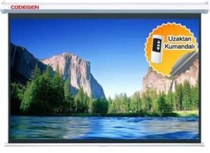 Codegen EX-18 180X180 Motorlu Uzaktan Kumandalı Projeksiyon Perdesi