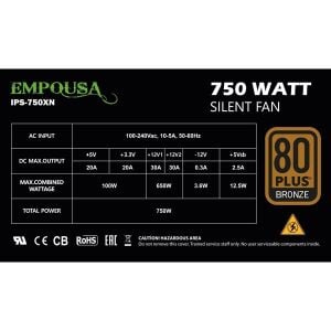 INCA 750W 80+ BRONZE EMPOUSA IPS-750XN Power Supply