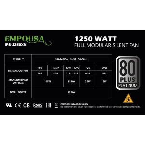 INCA 1250W 80+ PLATINUM EMPOUSA IPS-1250XN PCIe5.0 Tam Modüler Power Supply