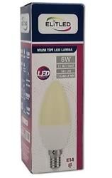 ELİTLED MUM BEYAZ AMPUL 6W