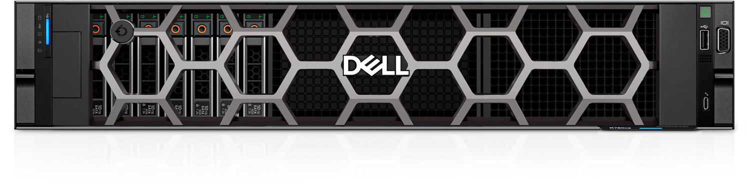 DELL POWEREDGE R760XS SPL2 SILVER 4510-64GB DDR5 RDIMM-4X480GB SSD-2x1100w Rack Sunucu