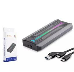 HADRON HDX1775 SSD KUTU TYPE-C3.1 + USB3.0 NVME M2 CHIP RTL9210 SİYAH