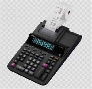 Casio DR-120RII-BK 12 Hane Şeritli Siyah Hesap Makinesi