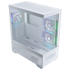 GAMEBOOSTER 750W+ BRONZE NYVRA ALPHA JBST-GBXMC04 3-ARGB Fanlı Gaming Mid-Tower PC Kasası Beyaz