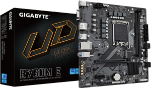 GIGABYTE B760M-E DDR5 HDMI VGA DP PCIe 4.0 16X 1700p mATX