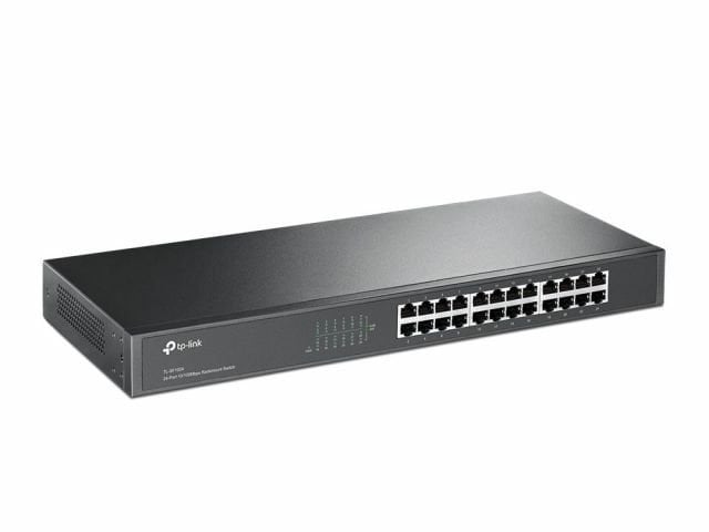TL-SF1024 10/100Mbps 24xPort 19'' %40 Güç Tasarruflu Raf Tipi Switch