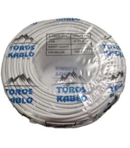 Toros Sinyal Kablo 3x1,5 Cca Beyaz (top-100 Mt)