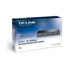 TL-SF1024D 10/100Mbps 24xPort %70 Güç Tasarruflu Raf Tipi Çelik Kasa Switch