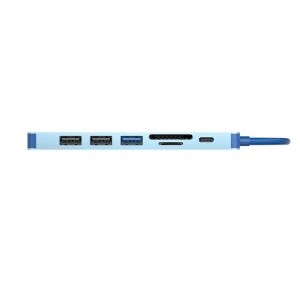 Vcom CUE18 Type-C To Hdmi(4K@30Hz)+Usb3.0+Usb-A2.0+SD2.0+TF2.0+Pd 3.0 100W Çoklayıcı