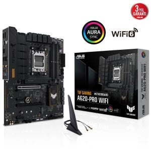 ASUS TUF A620-PRO GAMING WIFI-6 DDR5 HDMI DP PCIE 4.0 AM5 ATX