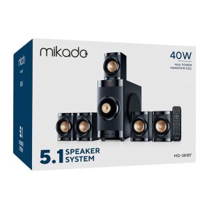 Mikado MD-381BT 5+1 Usb -Sd - Fm Destekli Multimedia Bluetooth Speaker Kumandalı