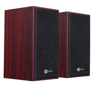 LECOO DS105 1+1 Siyah 5w RMS Hoparlör Ahşap