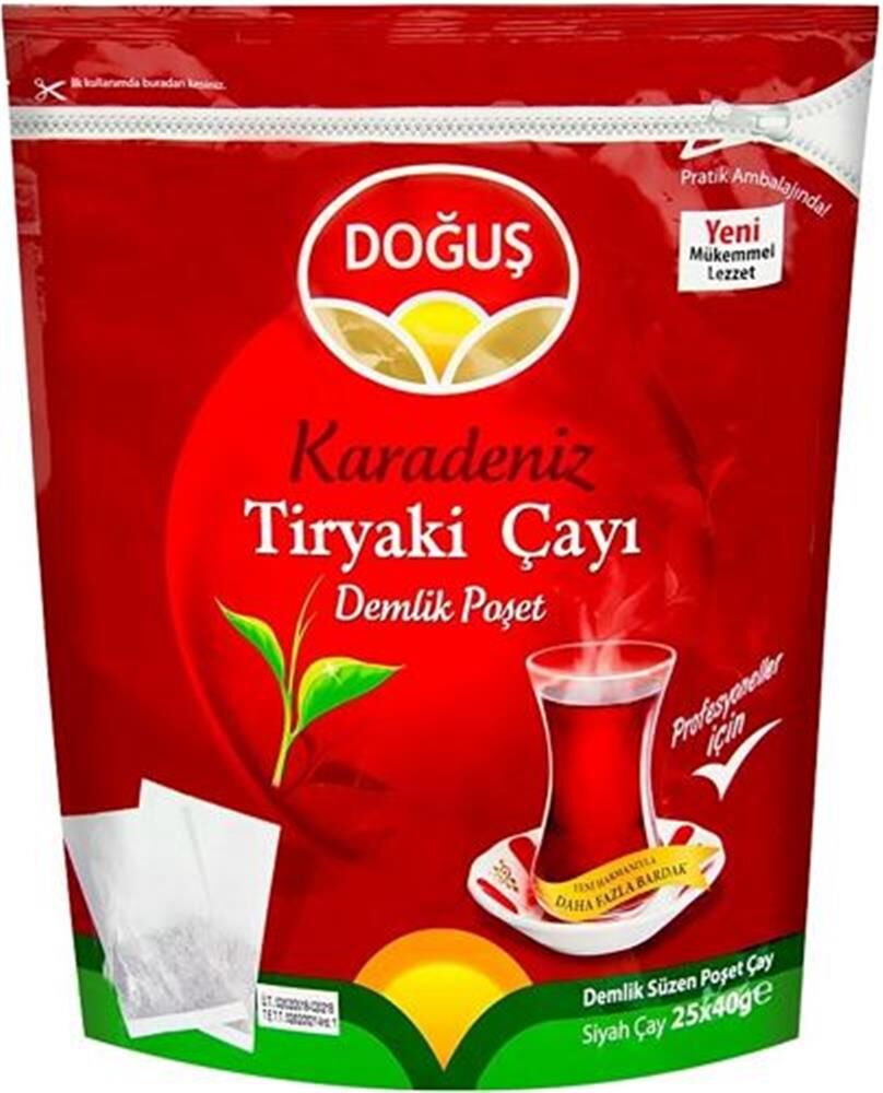 Doğuş Karadeniz Kırmızı Demlik Poşet Çay 25x40 gr
