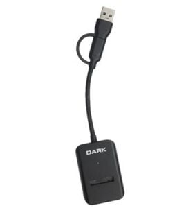 Dark USB-A + USB-C 10- M Key M.2 NVMe SSD Taşınabilir  Disk Yerleştirme Adaptörü DK-AC-DSEM3