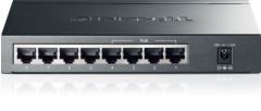 TL-SG1008P 10/100/1000Mbps 8xPort Masaüstü PoE Siyah Çelik Kasa Switch
