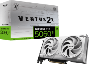 MSI 16GB RTX5060TI 16G VENTUS 2X OC WHITE PLUS GDDR7 128bit HDMI-DP PCIE 5.0