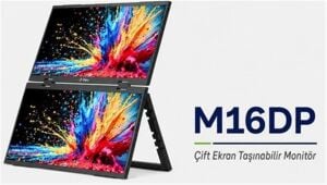 Ttec M16DP 16 FHD Çift Ekran Taşınabilir Led Monitör