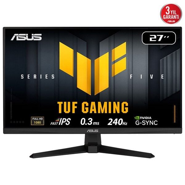 ASUS 27 FAST IPS TUF GAMING VG279QM5A 0.3MS 240hz HDMI-DP Gaming Monitör (1920 X 1080)