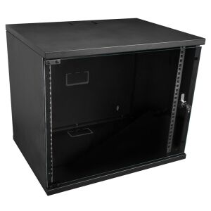 S-link SL-U9 Yeni Nesil 9U Soho Rack Kabin W 530mm D 400mm Siyah