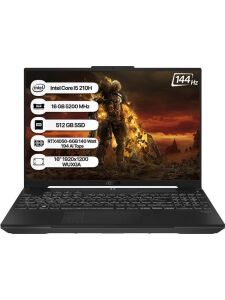 Asus Tuf Gaming F16 FX607VU-RL142 I5 210H 16GB 512GB RTX4050-6GB 140W FreeDOS 16 144Hz Notebook