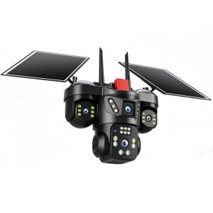 Joysee SW4 12Mp AOR 2x3.6mm 2x2.8mm 2 Solar+Wifi Dört Kamera 22IR+12Led PTZ